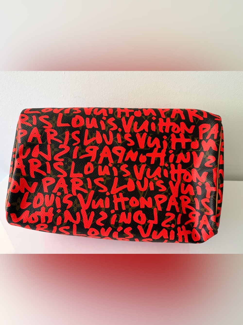 LOUIS VUITTON x Stephen Sprouse Monogram Graffiti Speedy 30 - Orange Handbag Bag - Picture 8 of 16